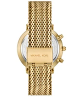 Michael Kors Men's Blake Multifunction Gold-Tone Mesh Watch, 42mm