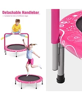 36 Inch Kids Trampoline Mini Rebounder with Full Covered Handrail