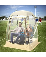 Instant Pop up Sports Tent with Carrying Bag and Floor Mat for 1-2/5-6 People