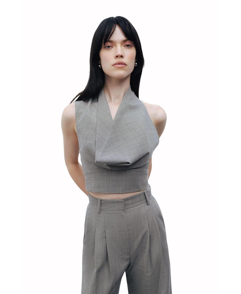 Nocturne Women's Draped Neckline Blouse