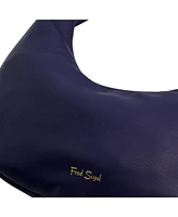 Fred Segal Rounded Soft Hobo Bag Smooth Nappa Leather