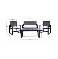 Ozark 4 Pc Outdoor Living Set