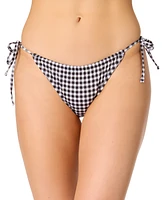 Salt + Cove Juniors' Plaid Side-Tie Bikini Bottoms, Exclusively at Macy's