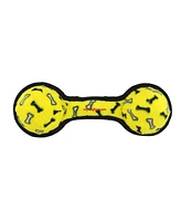 Tuffy Ultimate 2 Ball Tug Yellow Bone, 2 Pack Durable Squeaky Dog Toy