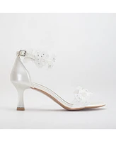 Birdie Lace Kitten Heel Sandals