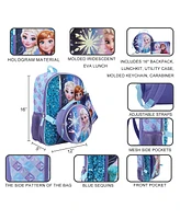 Disney's Frozen Elsa & Anna 16" 5-Piece Backpack & Lunchbox Set