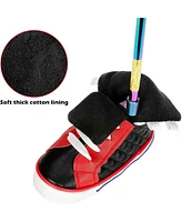 Wosofe Golf Blade Putter Cover Embroidered Pu Leather headcovers Funny Shoe Shaped Fit All Brands