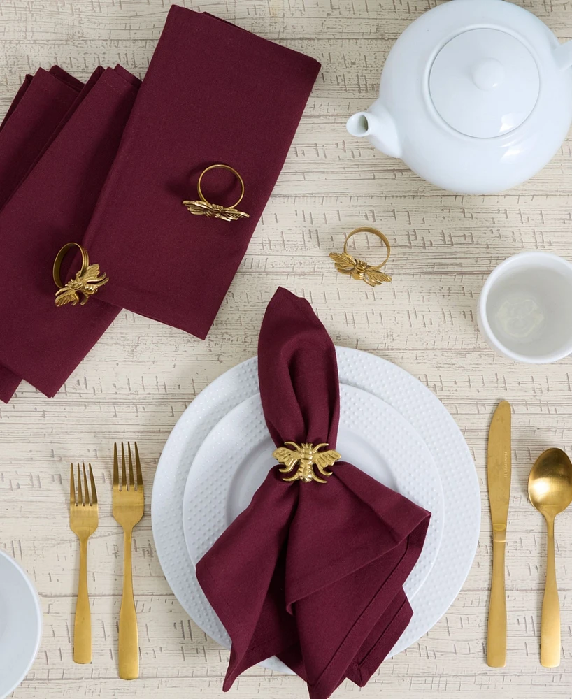 Design Imports Bee Napkin Ring, Set of 4