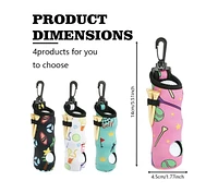 Wosofe Golf Ball carry bag golf tee bag with hook portable waist bag golf ball storage bag can hold 3 golf balls and 3 tees