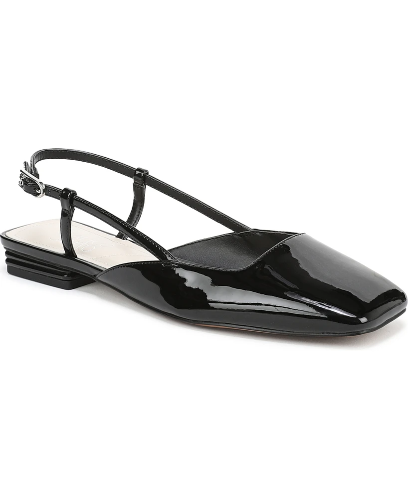 Franco Sarto Women's Tadella Square Toe Slingback Flats