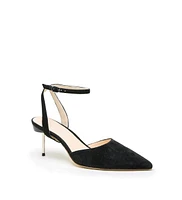 Alterre Women's Black Suede Marilyn Customizable Stilettos