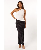 Petal and Pup Women's Heidi Stripe Slip Skirt