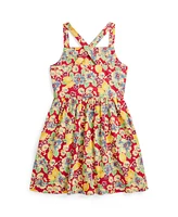 Polo Ralph Lauren Toddler and Little Girls Lemon-Floral Slub Dress