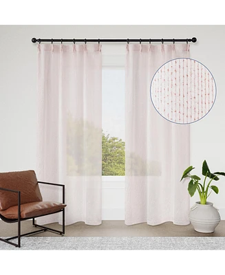 Awesome Home Madison Pinch Pleat Single Curtain Panel with Hooks and Rings
