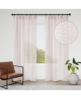 Awesome Home Madison Pinch Pleat Single Curtain Panel with Hooks and Rings