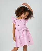 Rare Editions Toddler and Little Girls Strawberry Seersucker Dress