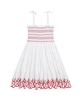 Polo Ralph Lauren Toddler and Little Girls Smocked Eyelet Jersey Dress