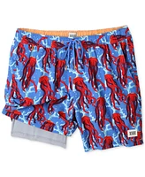 Scotch & Soda Men's Under the Sea Jellyfish Graphic Swim Trunks
