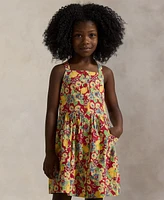 Polo Ralph Lauren Toddler and Little Girls Lemon-Floral Slub Dress