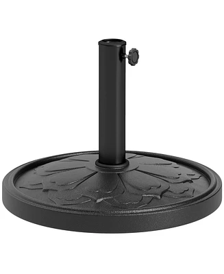 Outsunny Patio Umbrella Base, 26 lbs Resin Outdoor Umbrella Sd,