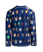 Avengers Boys Marvel Rash Guard Swim Shirt