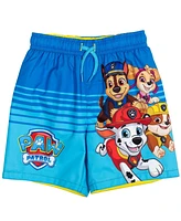 Paw Patrol Toddler Boys Pullover Rash Guard and Swim Trunks