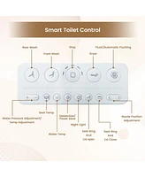 Casainc Smart Toilet, Auto Flush, Heated Seat, Tankless One-Piece Toilets For Bathrooms