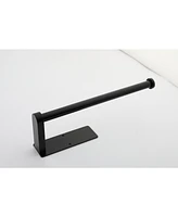 2 Pack Paper Towel Holder Wall Mount, Black Paper Towel Holder Under Cabinet, Self Adhesive Paper Towel Holders