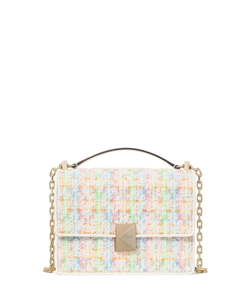 Kate Spade New York Deco Tweed Chain Strap Mini Shoulder Bag