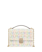 Kate Spade New York Deco Tweed Chain Strap Mini Shoulder Bag