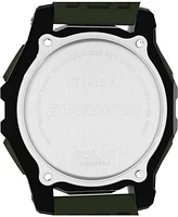 Timex Men's Chronograph Green Silicone Watch, 49mm