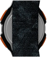 Timex Men's Quartz Digital Black Leather Watch