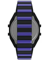 Timex Men's Quartz Digital Black Stainless Steel Watch, 36mm