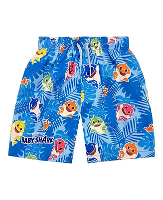 Baby Shark Little Boys Pinkfong Shark Swim Trunks Bathing Suit
