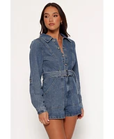 Petal and Pup Women's Brady Denim Romper