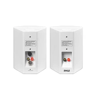 Pyle PDWR51BTWT 5.25" Bluetooth Waterproof Indoor/Outdoor Wall Mount Speakers - 240W, White, Pair