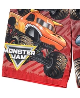 Monster Jam Boys Swim Trunks Bathing Suit