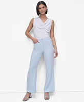 Dkny Petite Mid Rise Straight-Leg Pants