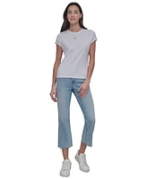 Dkny Jeans Petite Rhinestone-Embellished T-Shirt