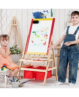 Sugift Flip-Over Double-Sided Kids Art Easel