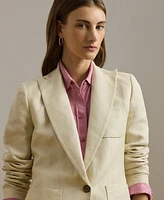 Lauren Ralph Petite Linen-Blend Twill Blazer