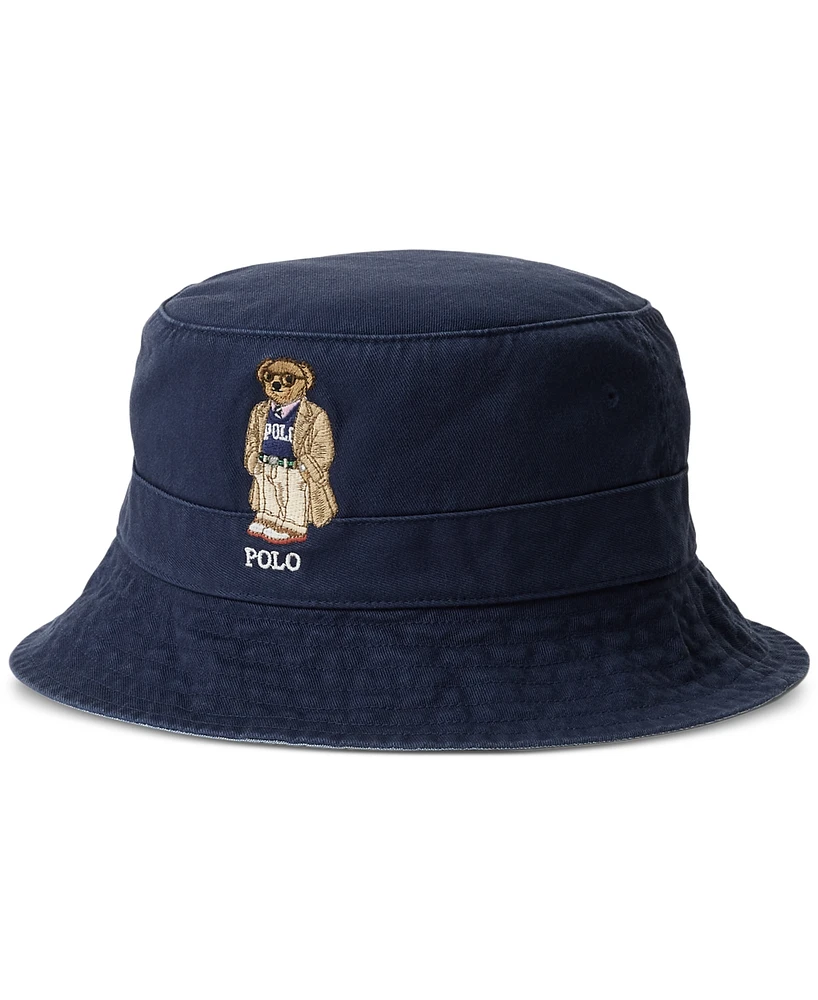 Polo Ralph Lauren Men's Bear Twill Bucket Hat