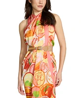 Steve Madden Woven Stretch Buckle Belt