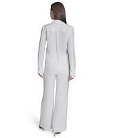 Halston Women's Long-Sleeve Button-Front Shirt