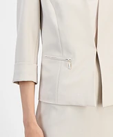 Kasper Crepe Cardigan Jacket, Regular & Petite Sizes