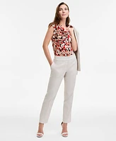 Kasper Women's Stretch Crepe Slim-Leg Pants, Regular & Petite