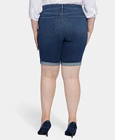 Nydj Plus Briella Denim Shorts with Roll Cuffs
