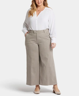 Nydj Plus Mona Wide Leg Trouser Ankle Jeans