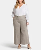 Nydj Plus Mona Wide Leg Trouser Ankle Jeans