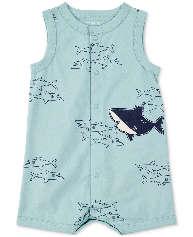 Carter's Baby Boys Snap-Up Cotton Romper